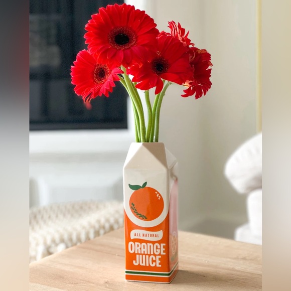 BAN.DO ~  RISE AND SHINE ORANGE JUICE VASE - Picture 1 of 5